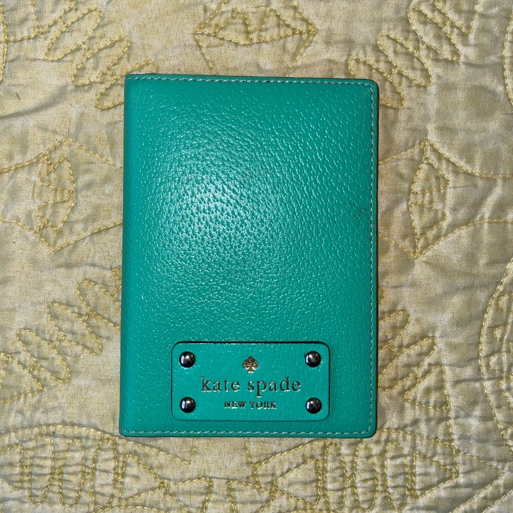 Kate Spade Cool Green Passport Holder